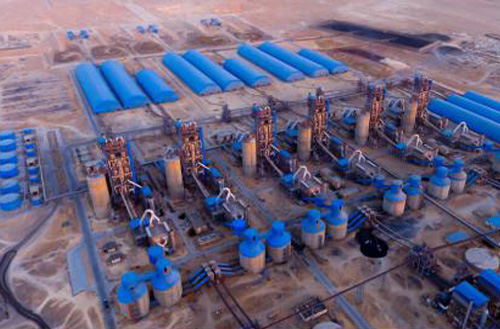 由鵬飛集團供貨的6×6000TPD水泥回轉(zhuǎn)窯、立磨成功投產(chǎn)